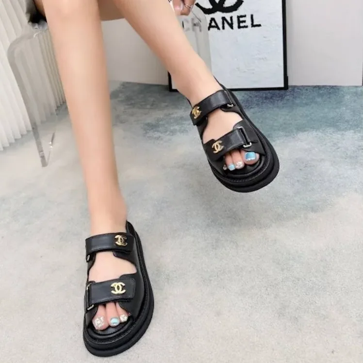 Chanel Sandals Black