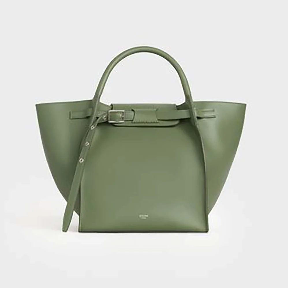 Celine Small Big Bag with Long Strap in Smooth Calfskin for Women in Lime Celine Small Big Bag with Long Strap in Smooth Calfskin for Women in Lime