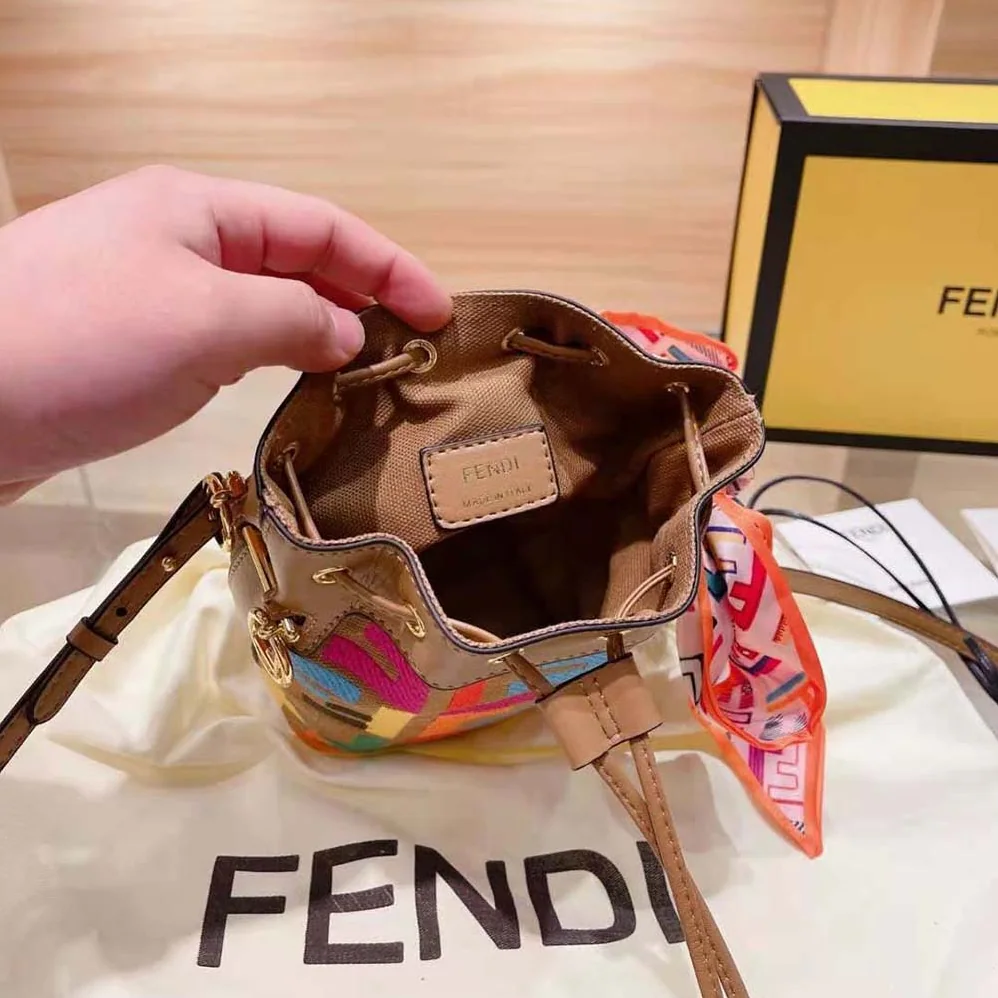 Fendi Mon Tresor Multicolor FF Canvas Mini for Women in Bag Fendi Mon Tresor Multicolor FF Canvas Mini for Women in Bag