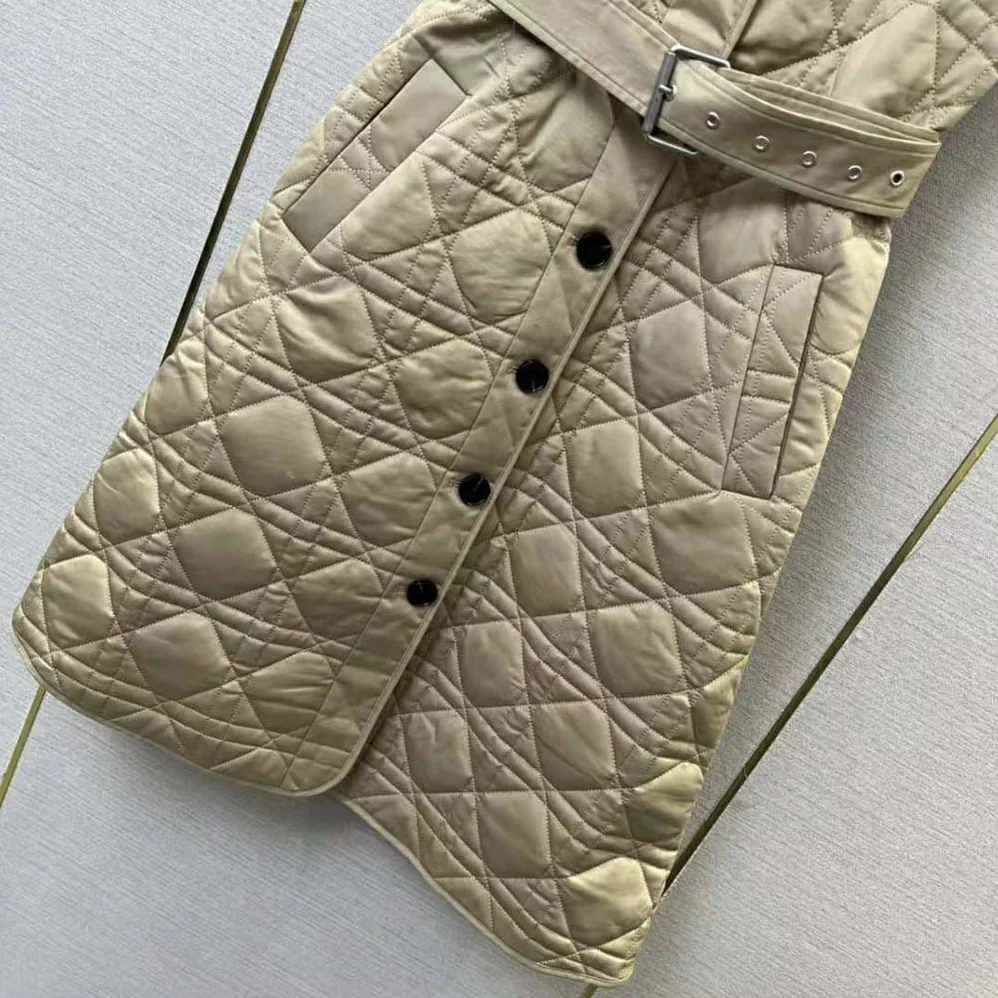 Dior 3-in-1 Macrocannage Trench Coat Cotton Gabardine for Women in Beige Dior 3-in-1 Macrocannage Trench Coat Cotton Gabardine for Women in Beige