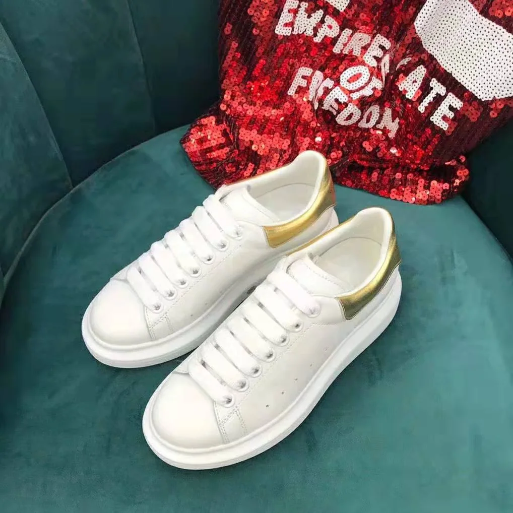 Alexander Mcqueen Oversized Sneaker White Smooth Calf Leather Lace-Up for Unisex