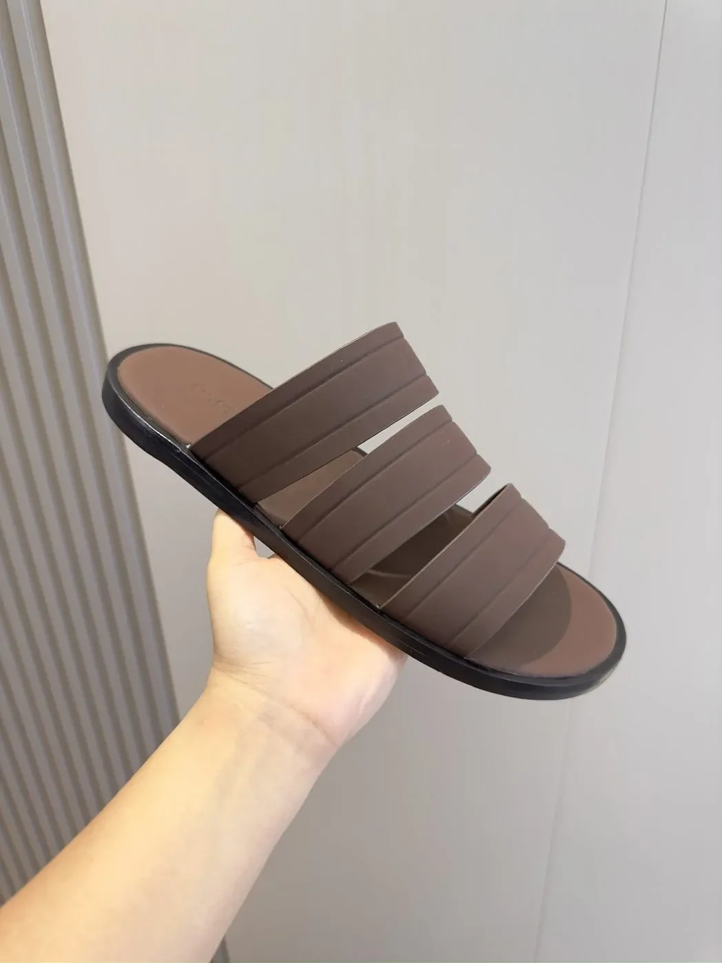 Loro Piana Naha Sandal Dark Brown