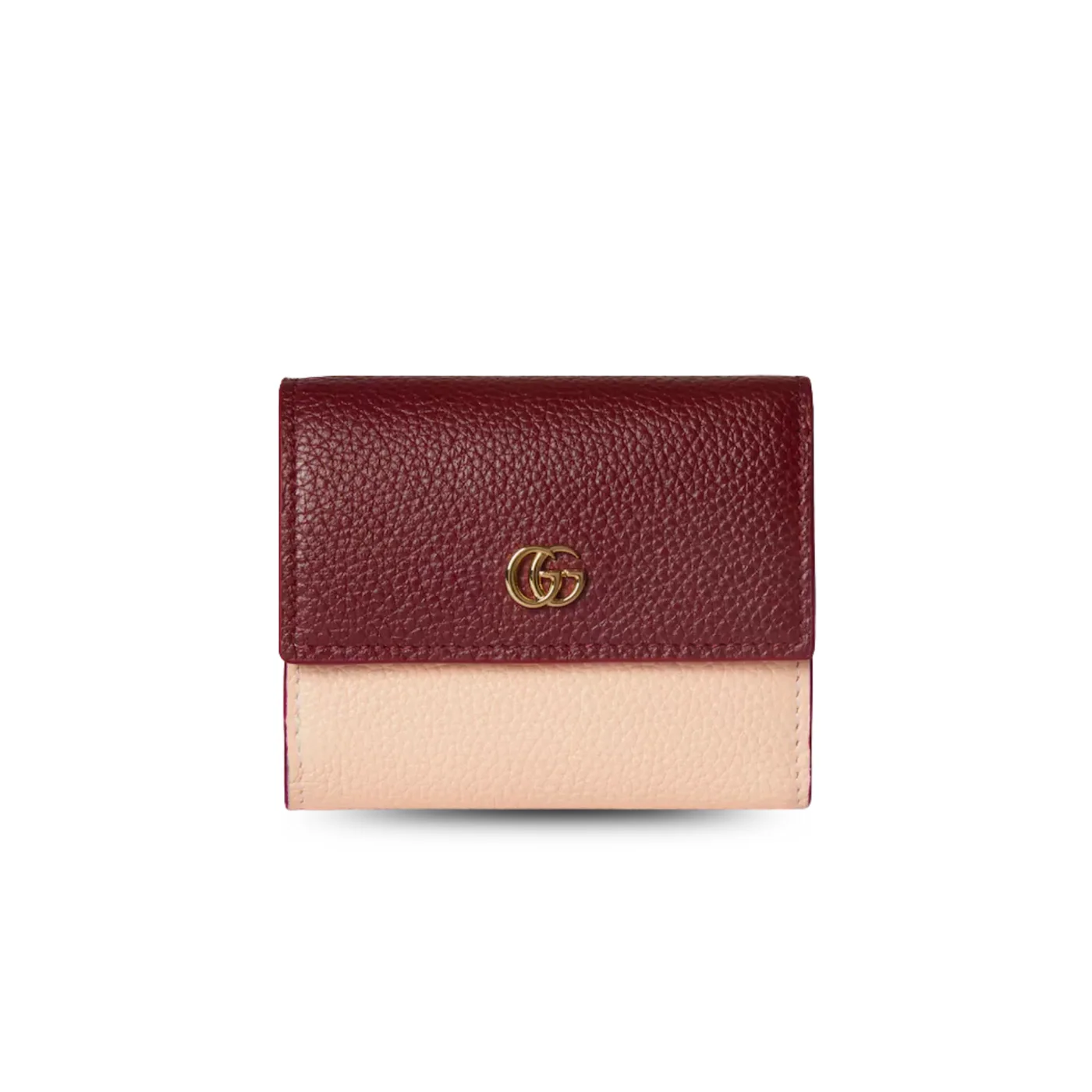 Gucci Bi-Color GG Marmont Mini Wallet Rosso Ancora Red in Pink / Gucci Bi-Color GG Marmont Mini Wallet Rosso Ancora Red in Pink /