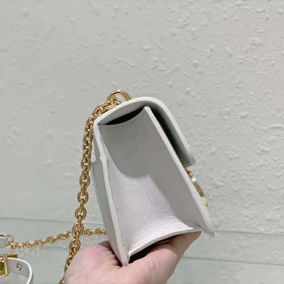 Dior 30 Montaigne East-West Bag with Chain Latte Calfskin for Women