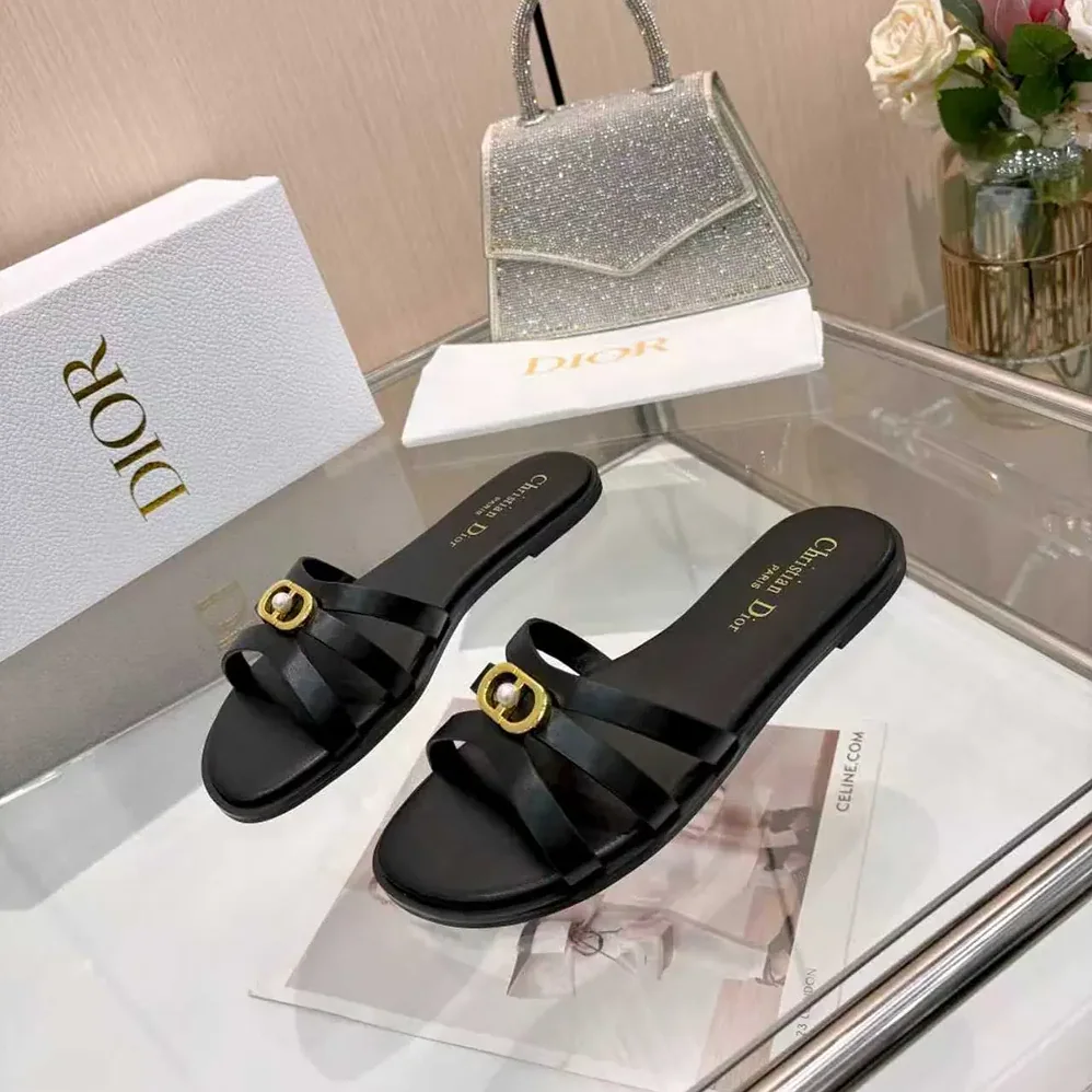 Dior 30M Slide Black Calfskin for Women Dior 30M Slide Black Calfskin for Women