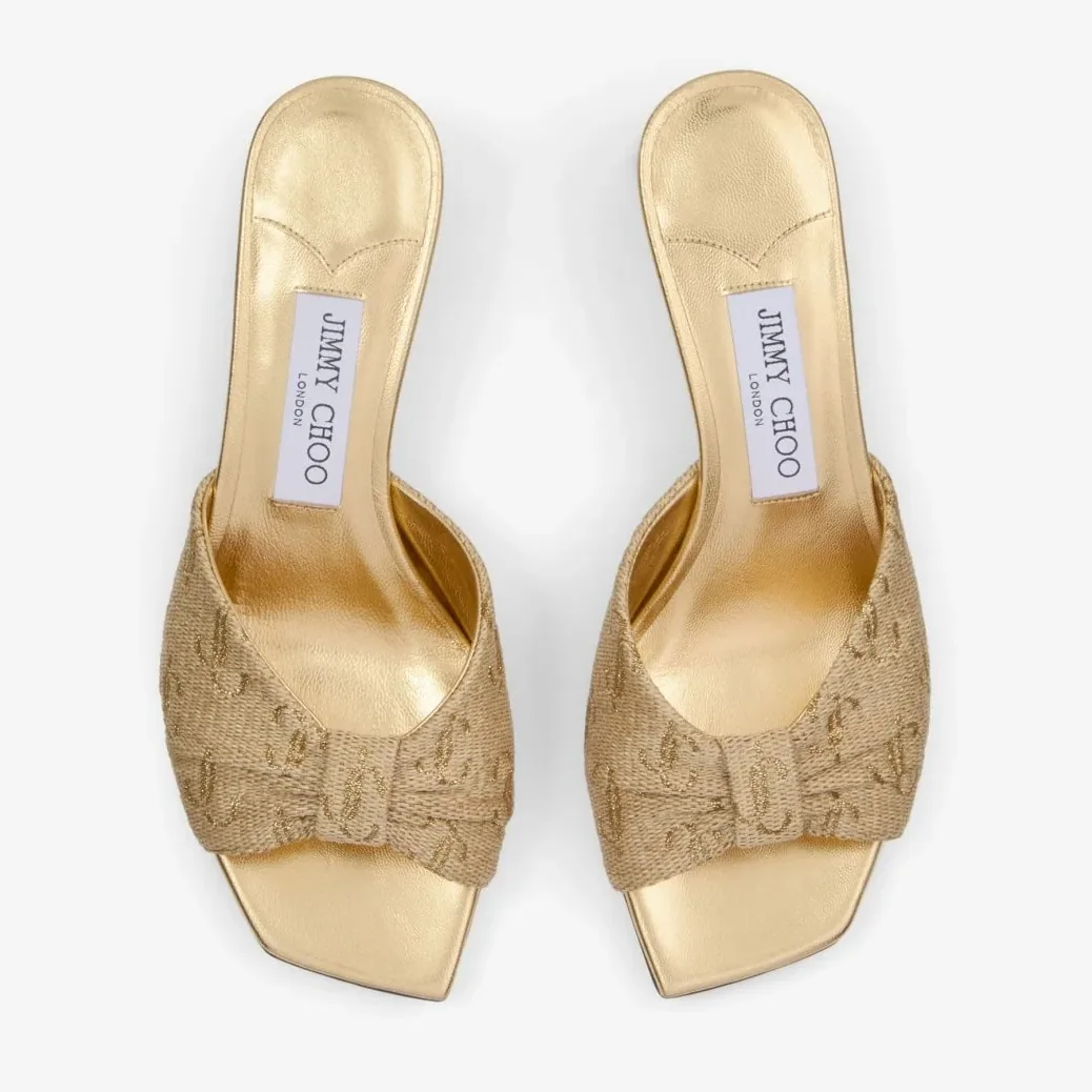 Jimmy Choo Annika Mule 35 Gold ANNIKAMULE35GUH