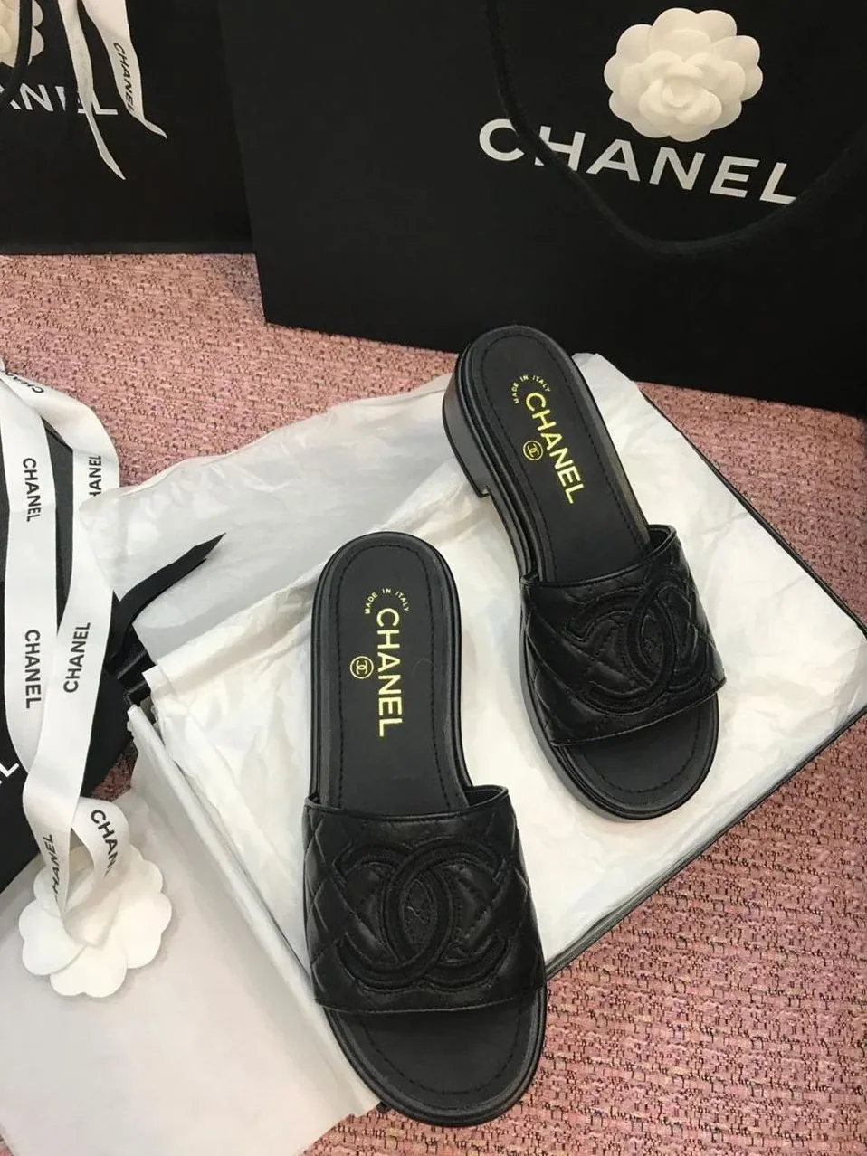 Chanel Mules Black , Shoes