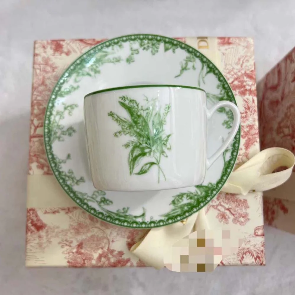Dior Teacup Green New Lily of the Valley for Unisex Dior Teacup Green New Lily of the Valley for Unisex