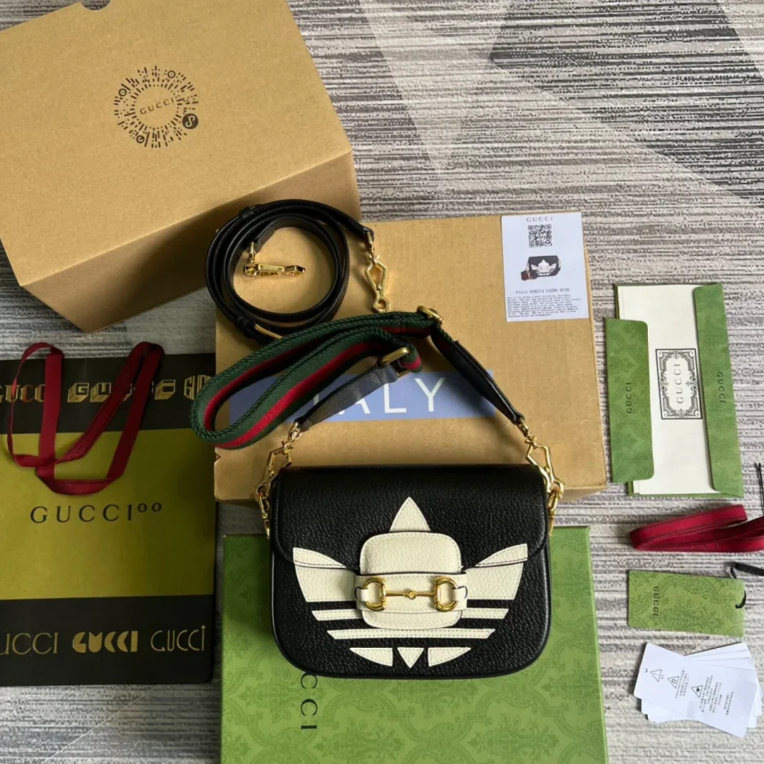 Gucci x Adidas Horsebit 1955 Mini Bag Black