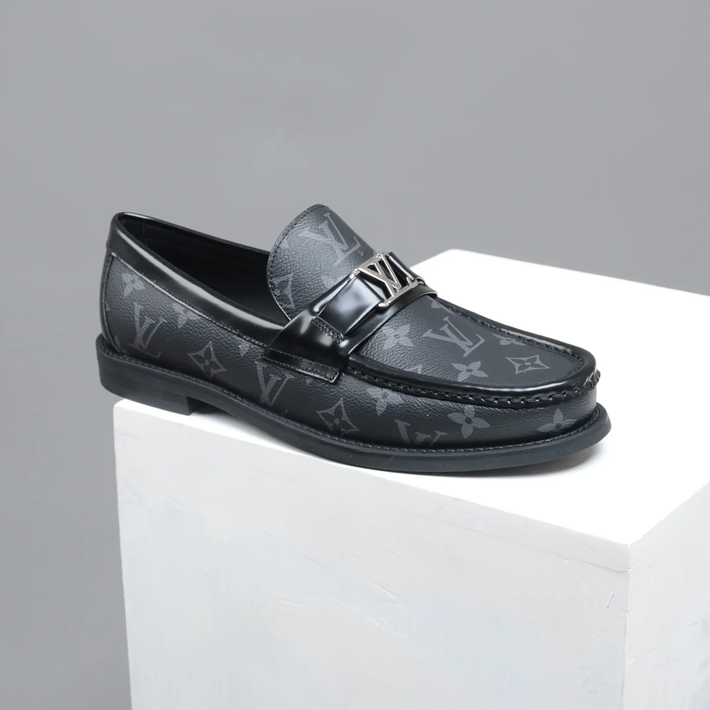Louis Vuitton Monte Carlo Mocassin in Black Monogram Canvas Louis Vuitton Monte Carlo Mocassin in Black Monogram Canvas