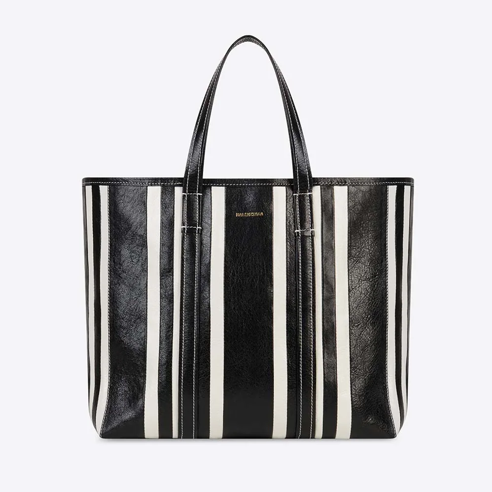 Balenciaga Barbes Medium East-West Shopper Bag for Women in Black Balenciaga Barbes Medium East-West Shopper Bag for Women in Black