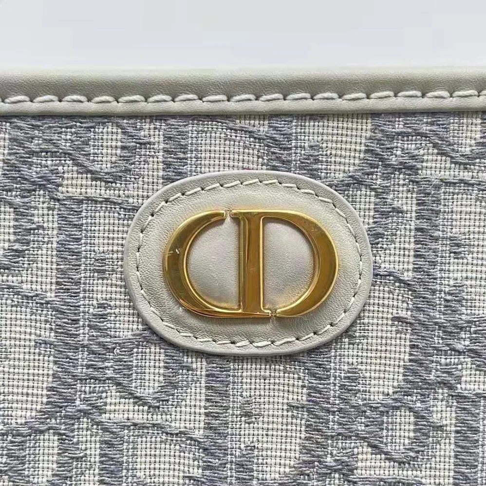 Dior Medium 30 Montaigne Pouch Gray Dior Oblique Jacquard for Women Dior Medium 30 Montaigne Pouch Gray Dior Oblique Jacquard for Women