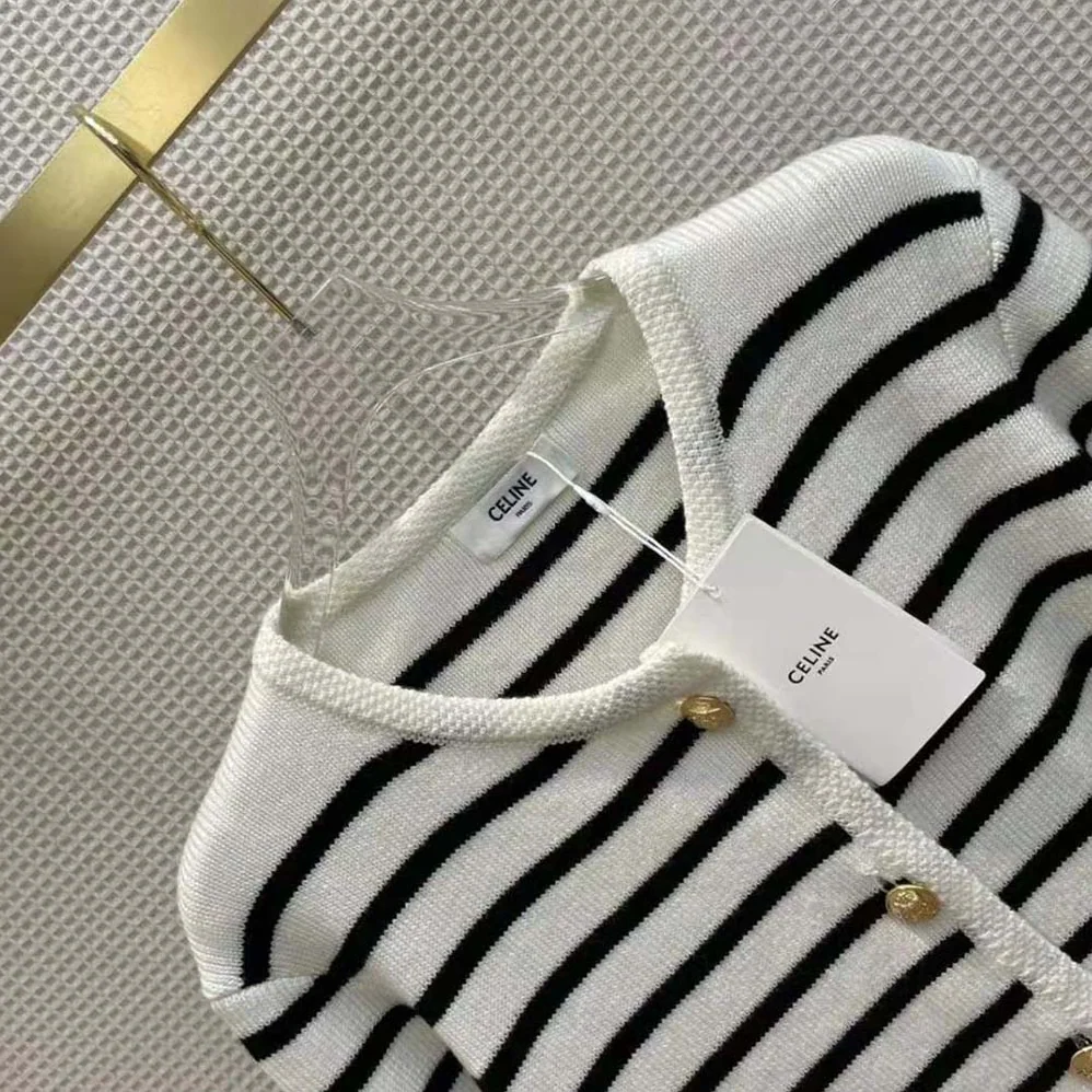Celine Chasseur Jacket in Striped Wool for Women