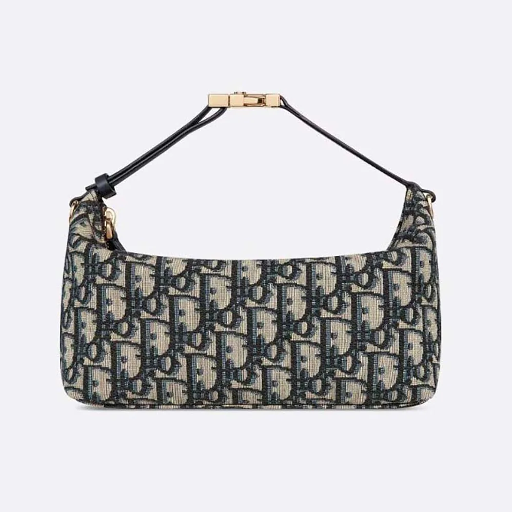 Dior Medium Diortravel Nomad Pouch Blue Dior Oblique Jacquard for Women Dior Medium Diortravel Nomad Pouch Blue Dior Oblique Jacquard for Women