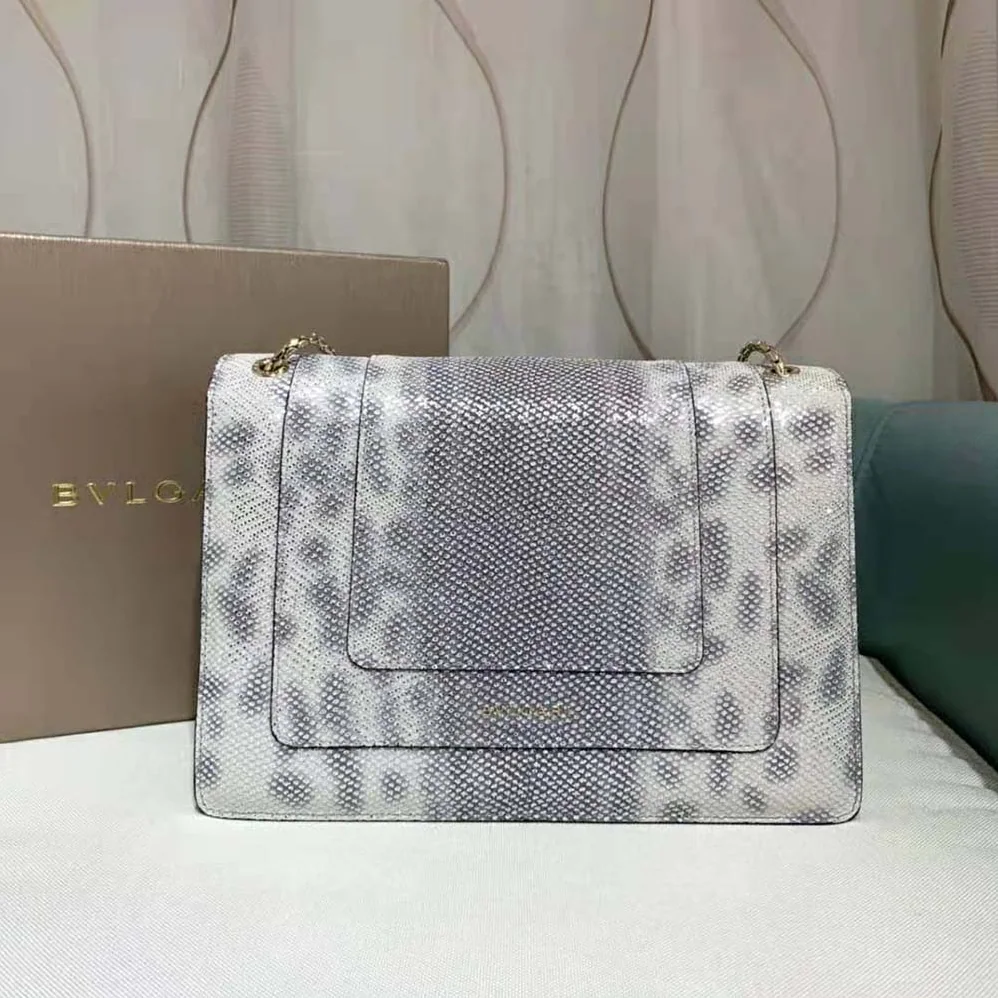 Bvlgari Serpenti Forever Shoulder Bag for Women in Silver Bvlgari Serpenti Forever Shoulder Bag for Women in Silver