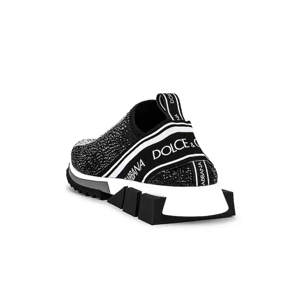 Dolce Gabbana D&G Fast Sneakers with Fusible Rhinestones for Men