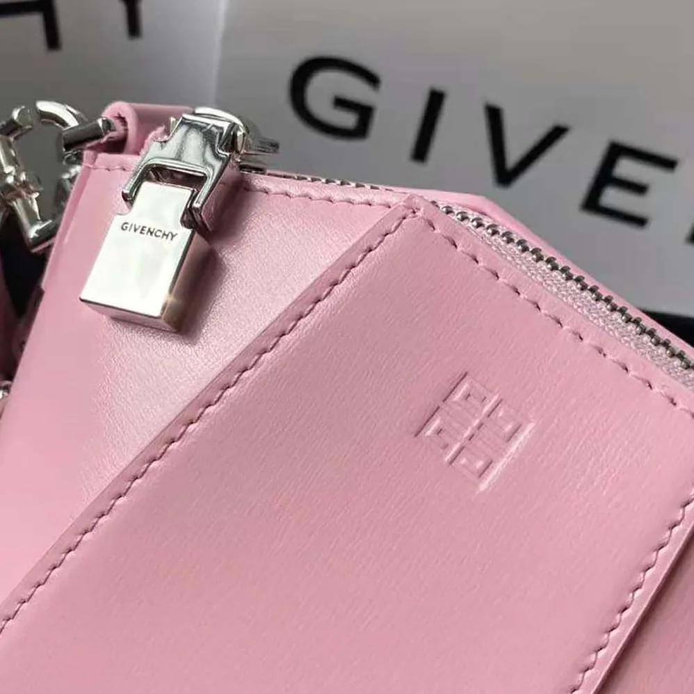 Givenchy Mini Antigona Vertical Bag in Box Leather for Women in Pink