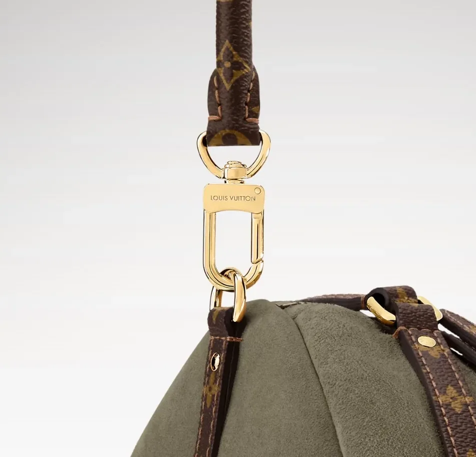 Louis Vuitton Express MM Shoulder Bag in Khaki Gold Hardware
