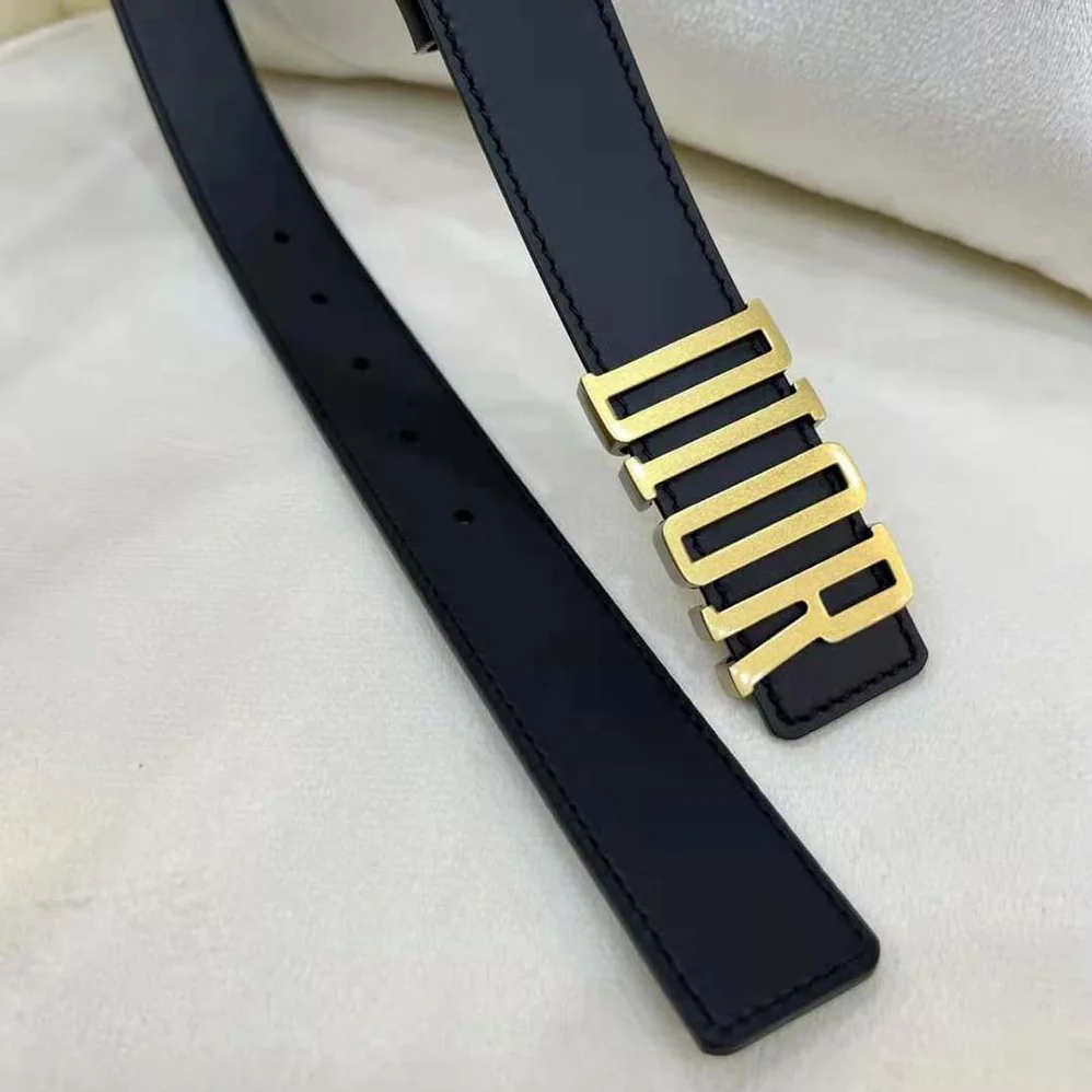 Dior D-Fence Belt Black Smooth Calfskin for Women