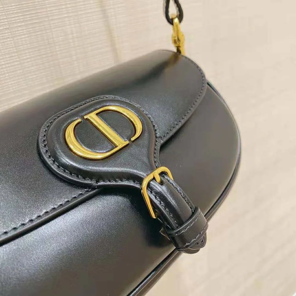 Dior Dior Bobby East-West Bag Black Box Calfskin for Women