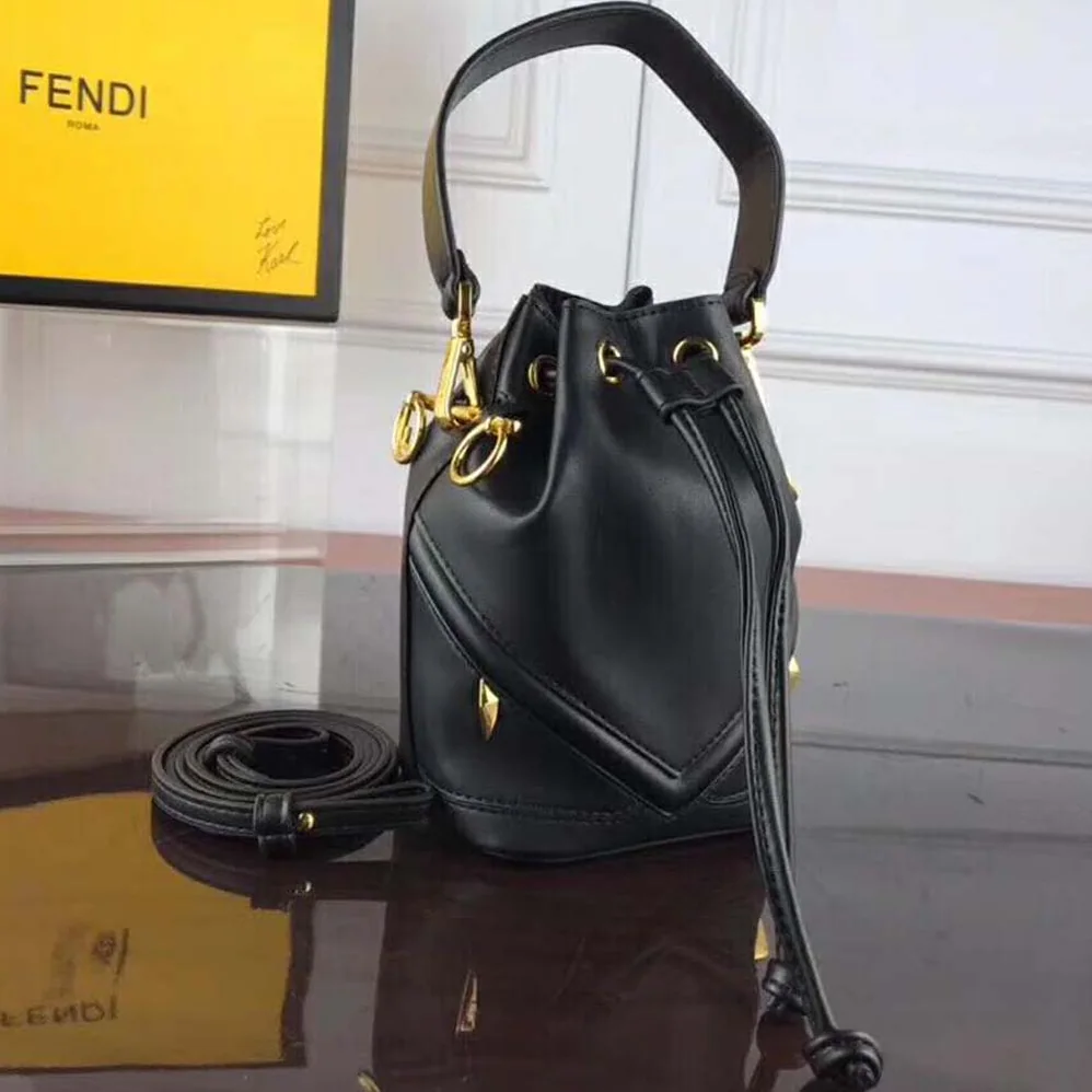 Fendi Mon Tresor Black Calf Leather Mini for Women in Bag