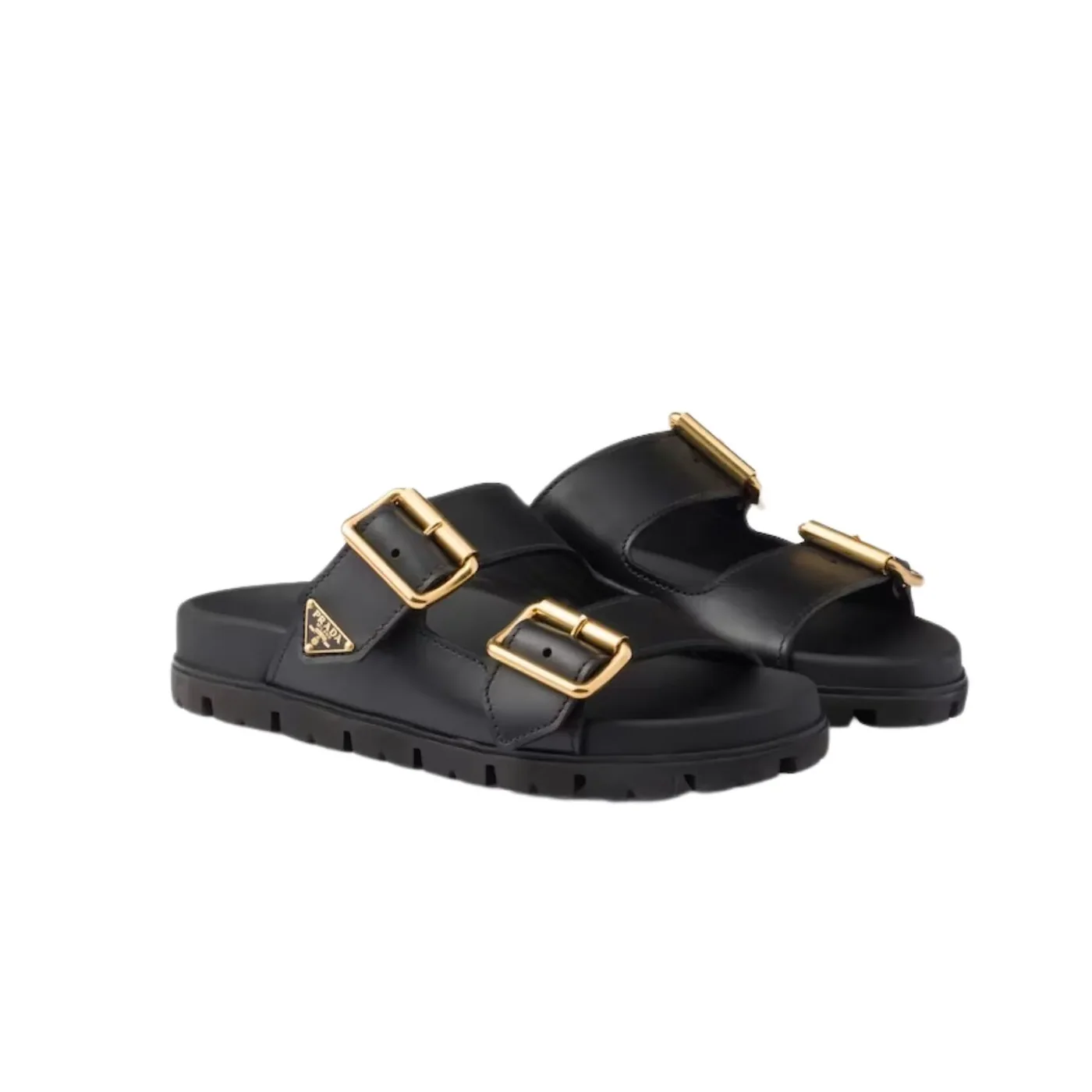 Prada Strap Slides Black 1XX692_3LEM_F0002_F_020