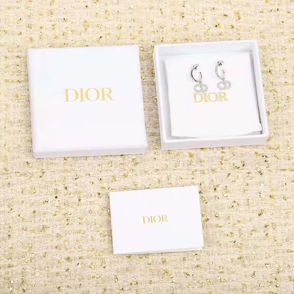 Dior Clair D Lune Earrings Silver-Finish Metal and Silver for Women in Tone Crystals Dior Clair D Lune Earrings Silver-Finish Metal and Silver for Women in Tone Crystals