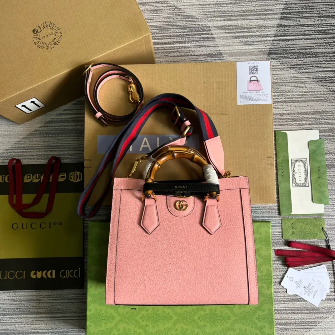 Gucci Diana Medium Tote Bag Pink Gucci Diana Medium Tote Bag Pink
