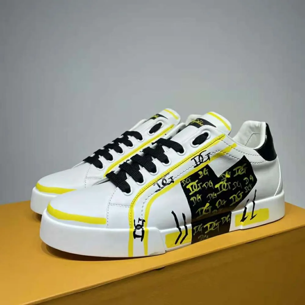 Dolce Gabbana D&G Limited Edition Portofino Sneakers for Men in Yellow