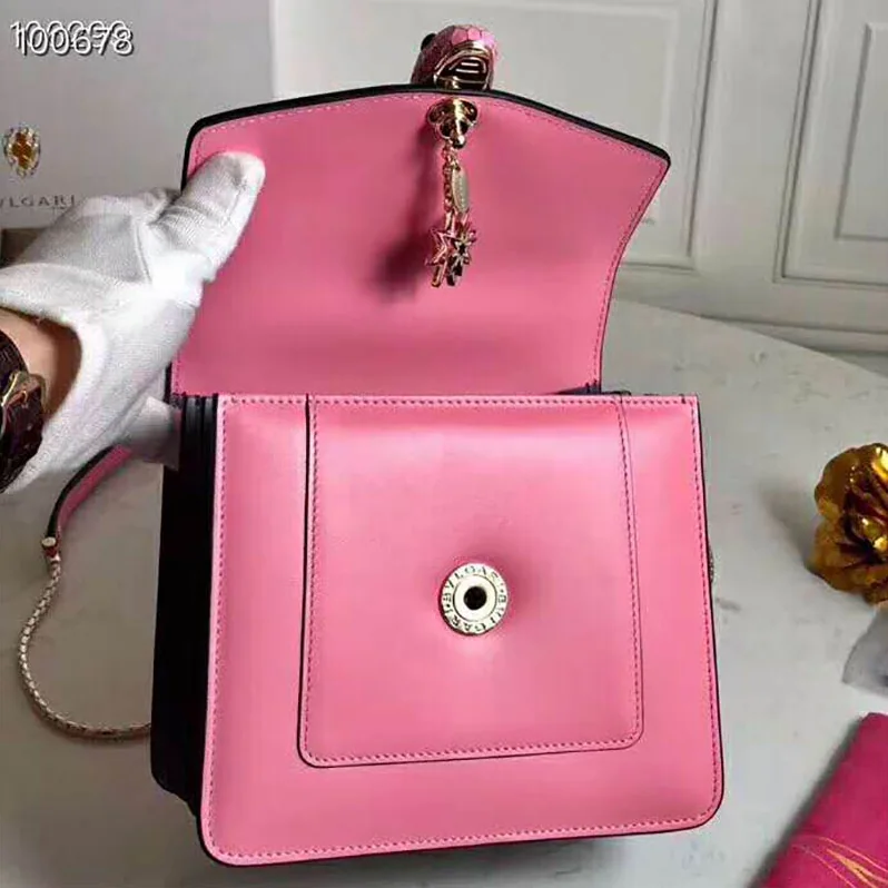 Bvlgari Serpenti Forever in Candy Quartz Calf Leather for Women in Pink