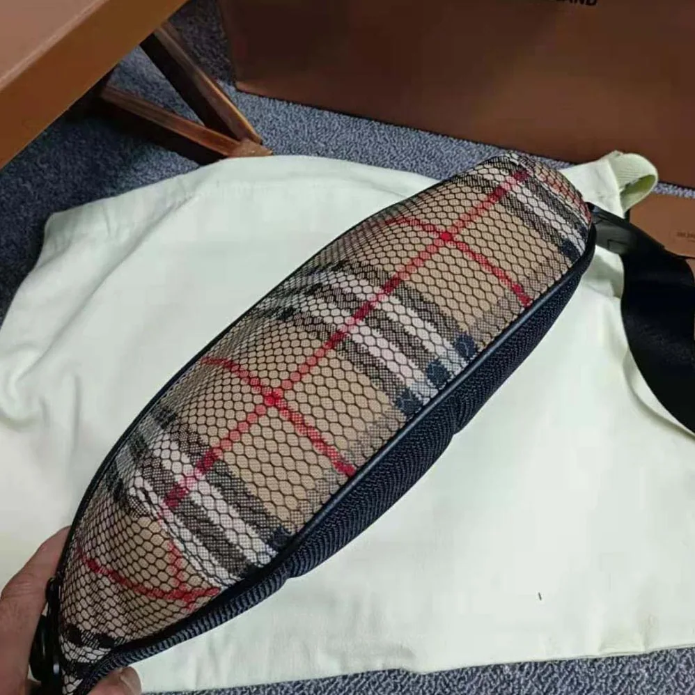Burberry Sonny Belt Bag with Embroidered Burberry Lettering for Women Burberry Sonny Belt Bag with Embroidered Burberry Lettering for Women