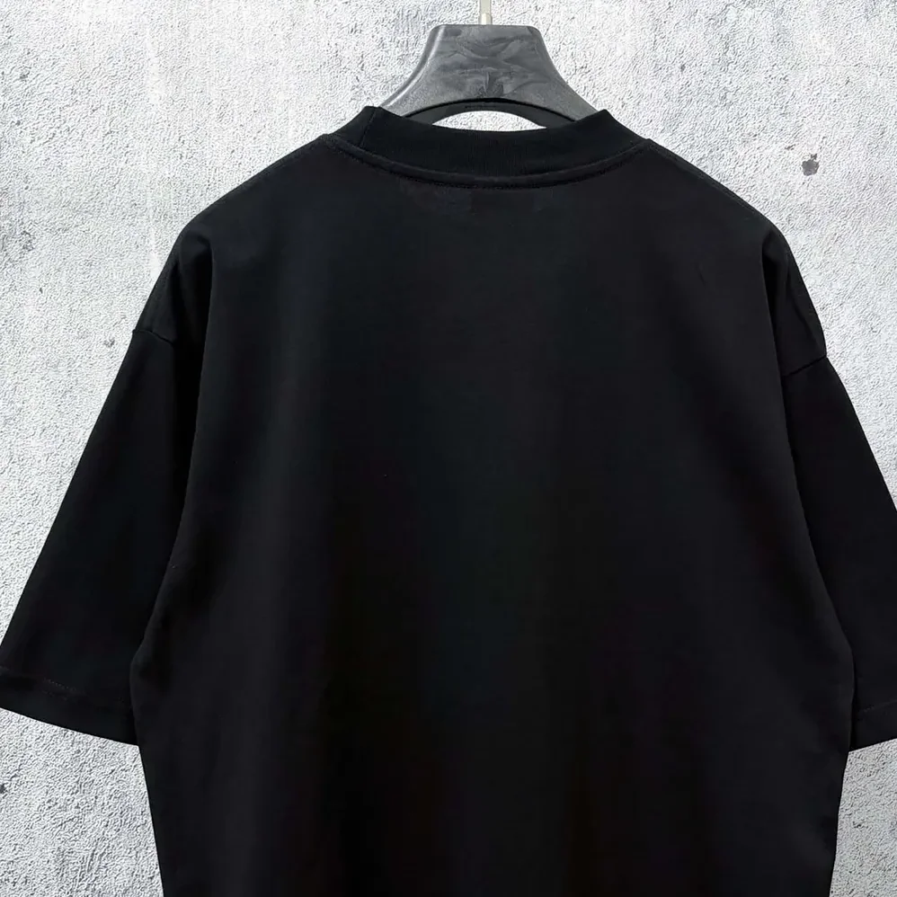 Balenciaga The Door Oversized T-Shirt in Black Dry Jersey for Men Balenciaga The Door Oversized T-Shirt in Black Dry Jersey for Men