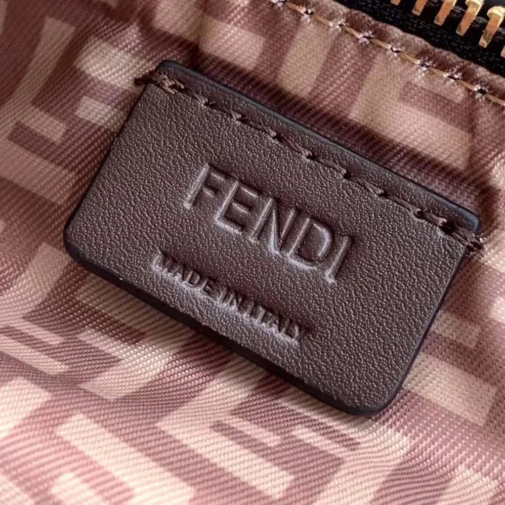 Fendi Nappa FF Mini Cube Bag for Women in Black