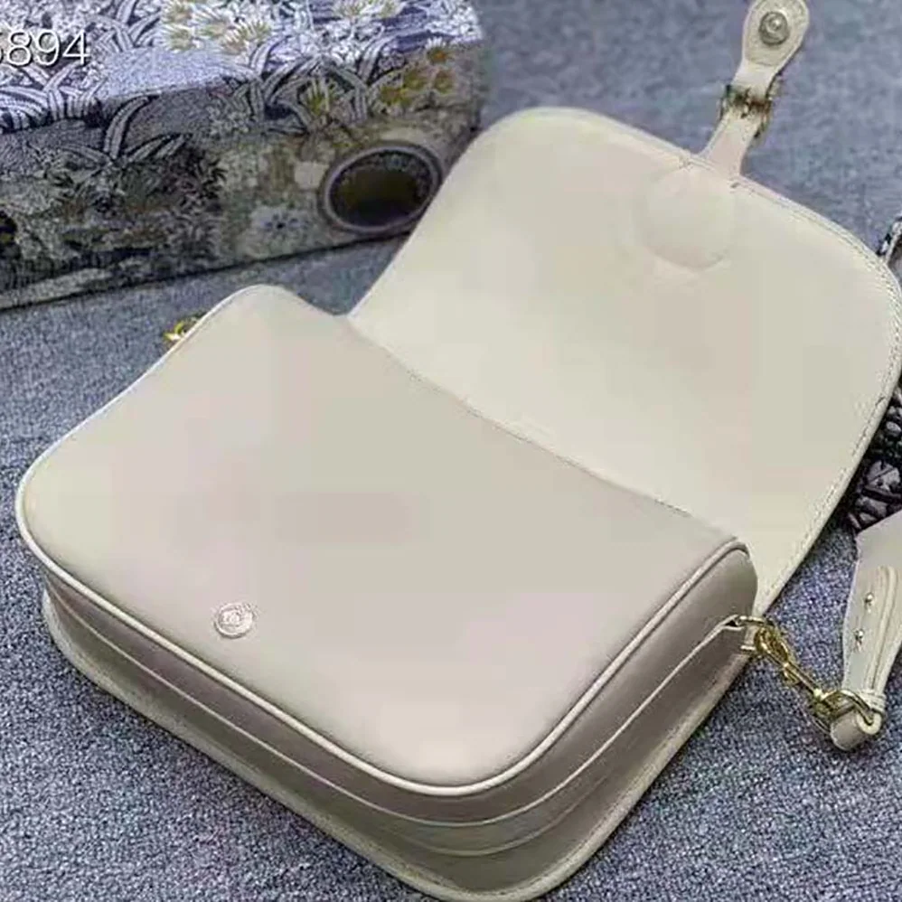 Dior Large Dior Bobby Bag Box Calfskin for Women in Beige