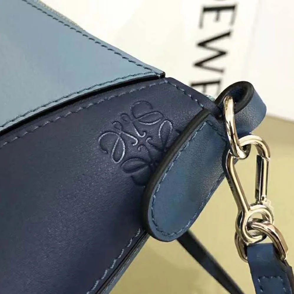 Loewe Puzzle Small Bag Varsity Blue Multitone for Women Loewe Puzzle Small Bag Varsity Blue Multitone for Women