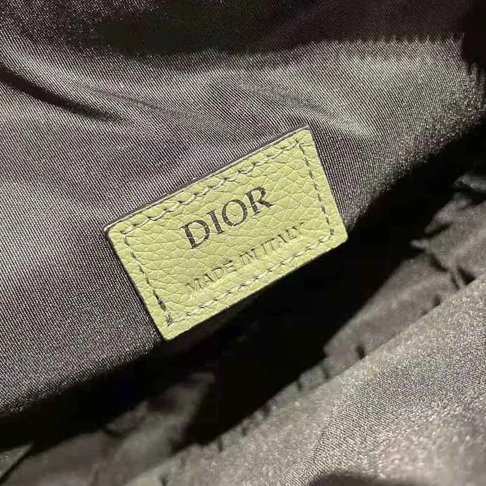 Dior Saddle Bag Khaki Grained Calfskin for Men Dior Saddle Bag Khaki Grained Calfskin for Men