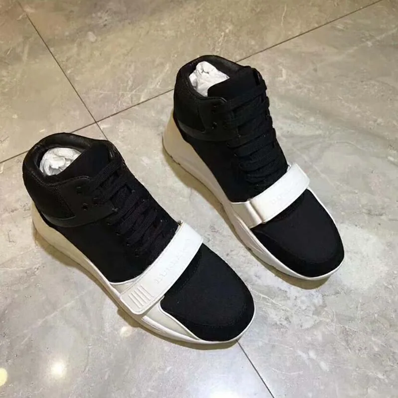 Burberry Shoes Suede and Neoprene High-Top Sneakers for Unisex in Black