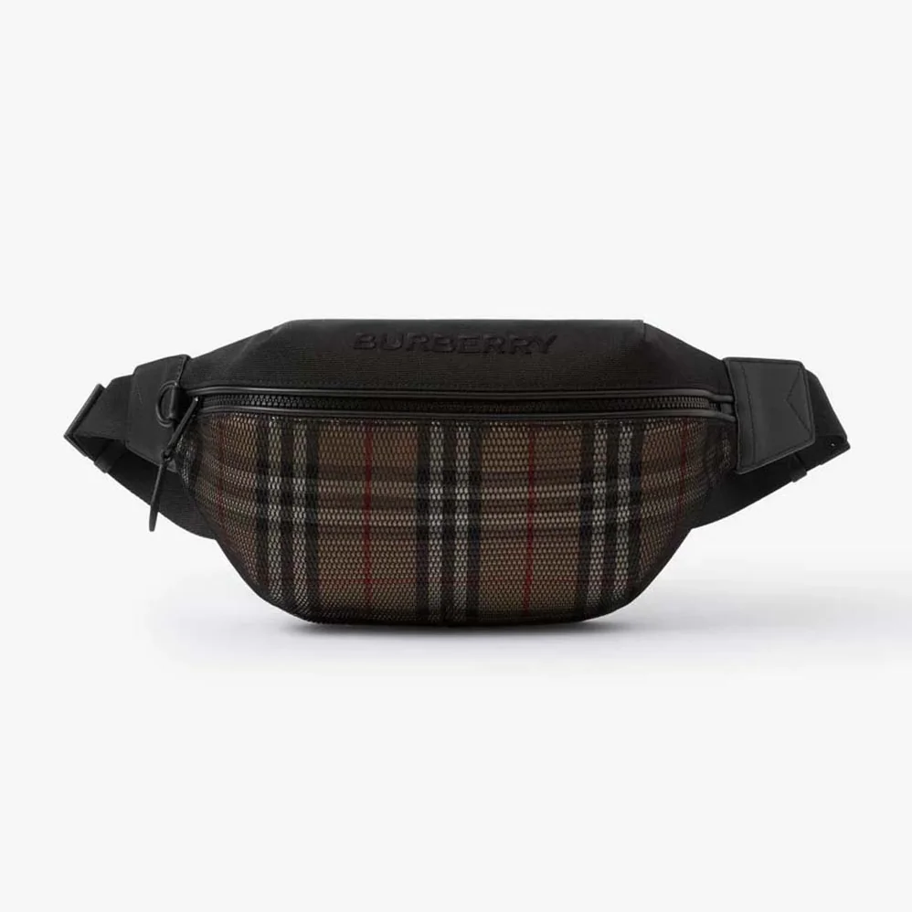 Burberry Sonny Belt Bag with Embroidered Burberry Lettering for Women Burberry Sonny Belt Bag with Embroidered Burberry Lettering for Women