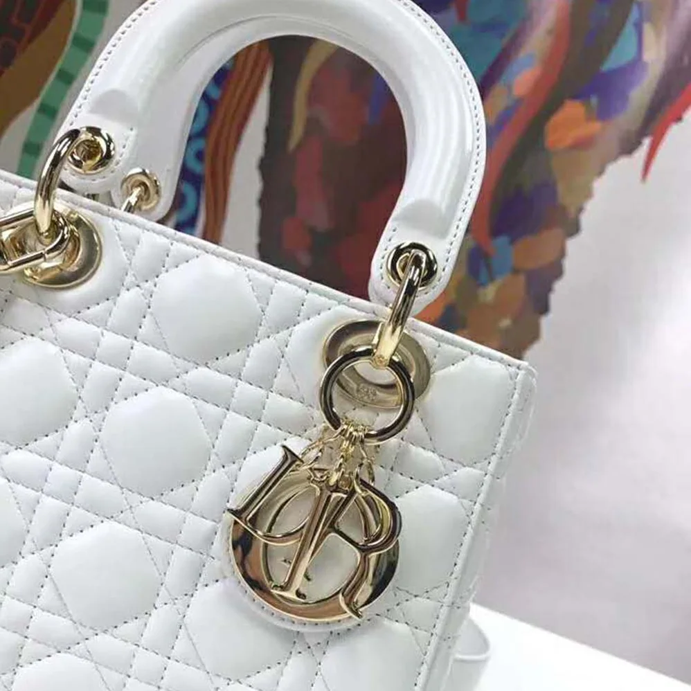 Dior MY ABCDIOR Lambskin Personalize Bag for Women in White Dior MY ABCDIOR Lambskin Personalize Bag for Women in White