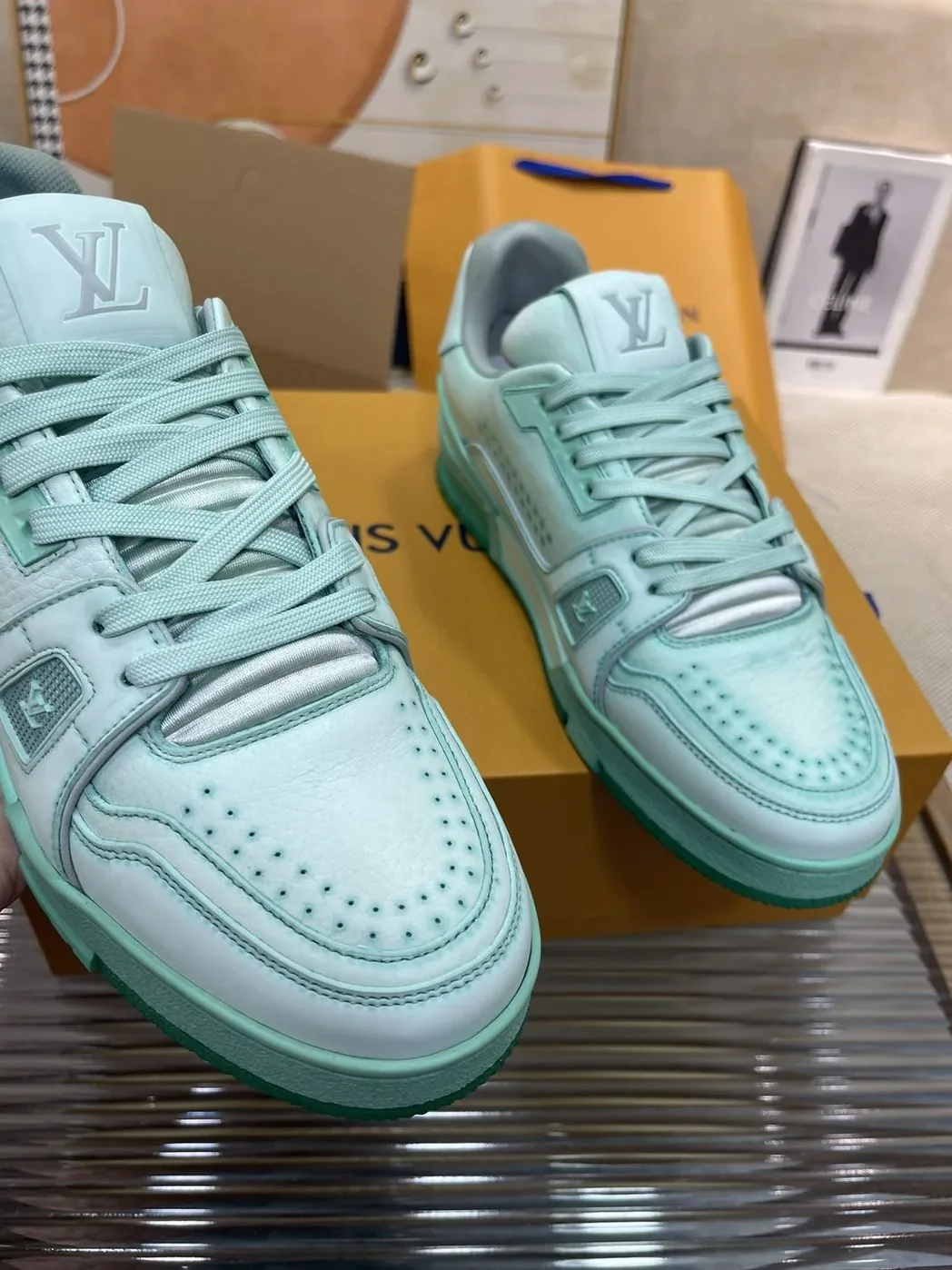 Louis Vuitton Trainer Sneaker LV Mint Louis Vuitton Trainer Sneaker LV Mint