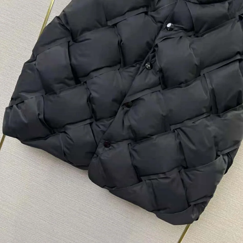 Bottega Veneta Intreccio Tech Nylon Vest for Women in Black Bottega Veneta Intreccio Tech Nylon Vest for Women in Black