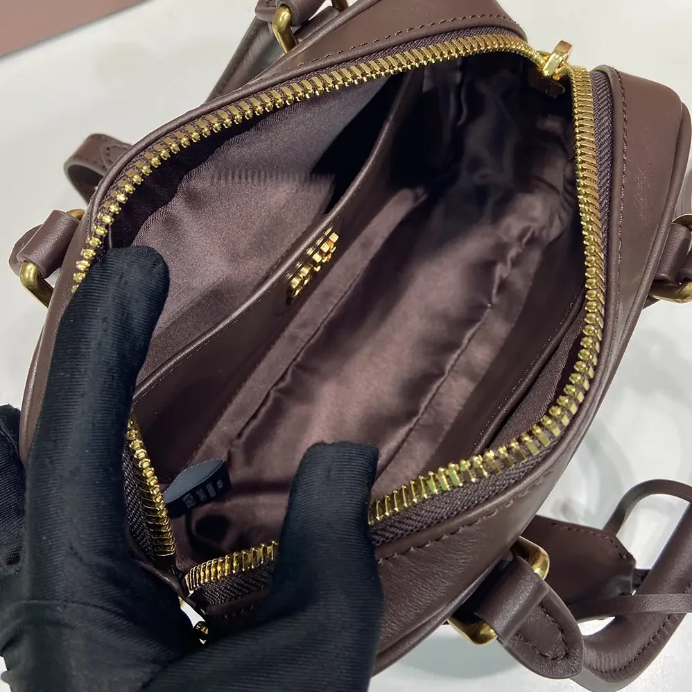Miu Miu Arcadie Leather Bag for Women in Bordeaux
