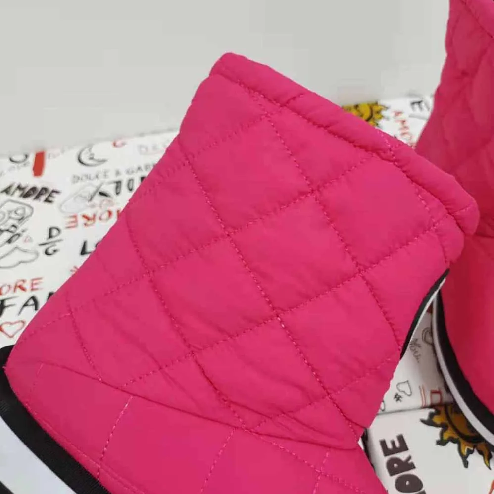 Dolce Gabbana D&G Nylon Ankle Boots with DG Logo for Women in Pink Dolce Gabbana D&G Nylon Ankle Boots with DG Logo for Women in Pink