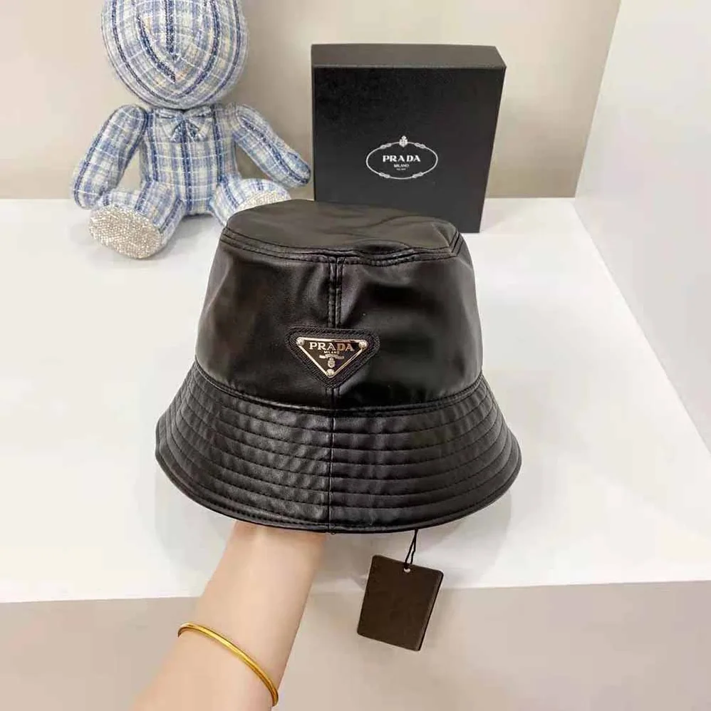 Prada Nappa Leather Bucket Hat for Women Prada Nappa Leather Bucket Hat for Women