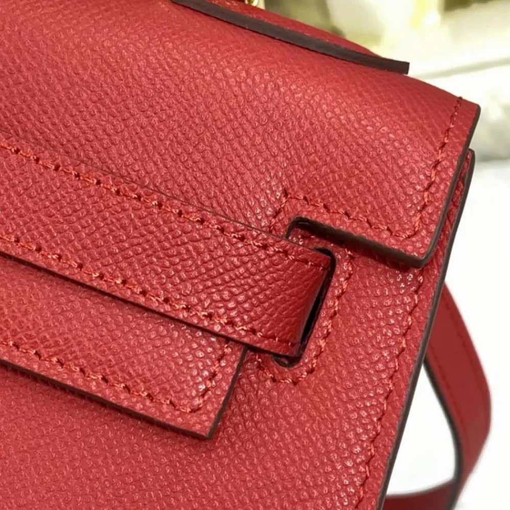 Hermes Kelly Bag 28 Epsom Leather for Women in Red