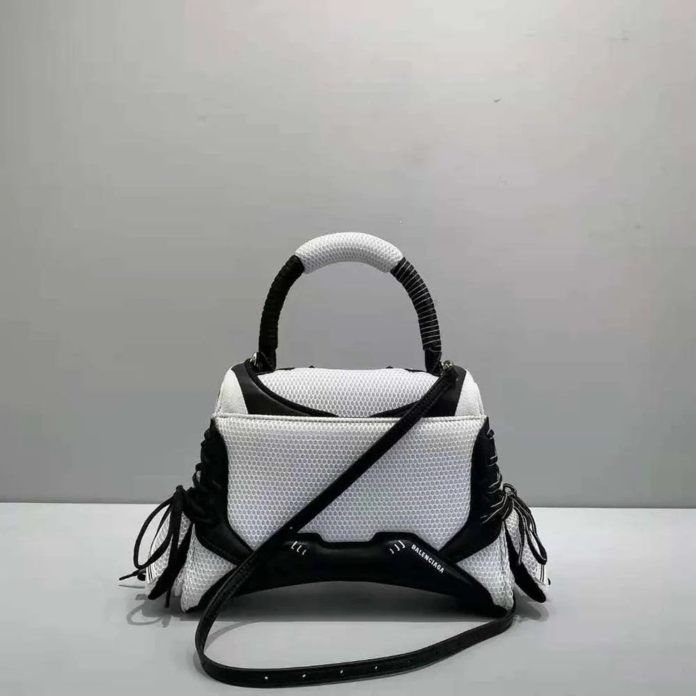 Balenciaga Sneakerhead Small Top Handle Bag in Black for Women in White