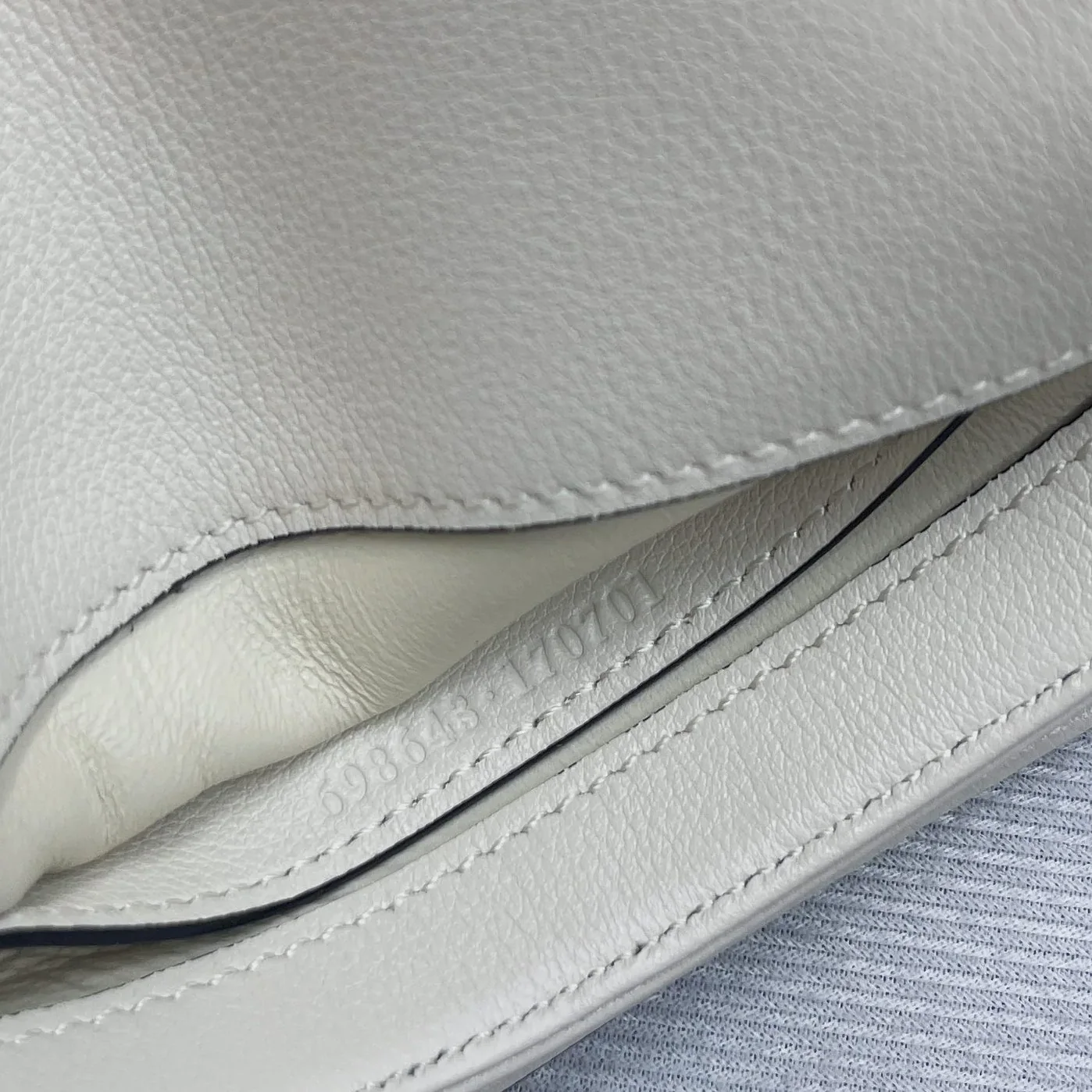Gucci Blondie Small Shoulder Bag in White Gold Hardware