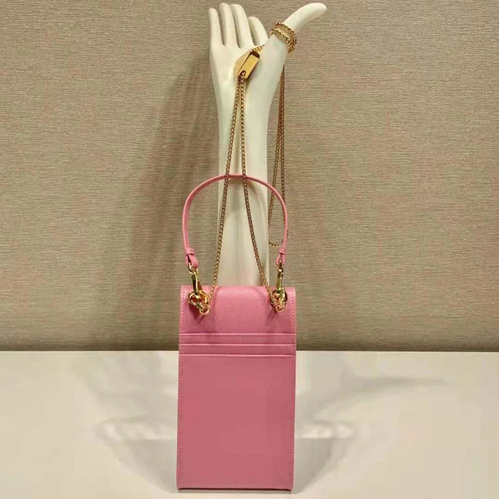 Prada Saffiano Leather Mini-Bag for Women in Pink