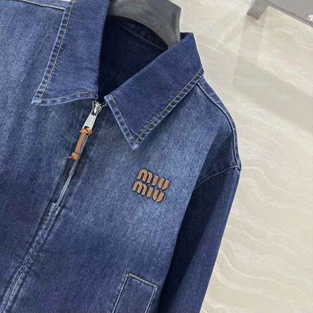 Miu Miu Denim Trucker Jacket for Women Miu Miu Denim Trucker Jacket for Women
