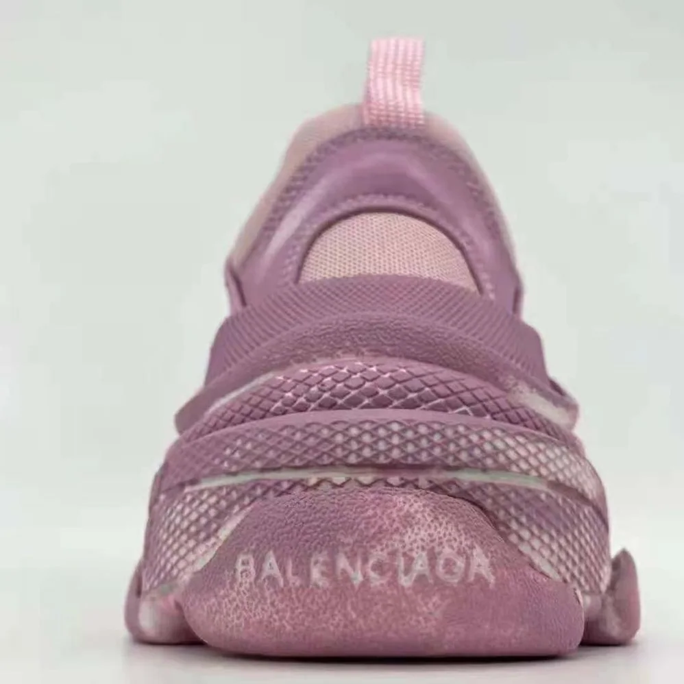 Balenciaga Triple S Faded Sneaker in Pink for Women